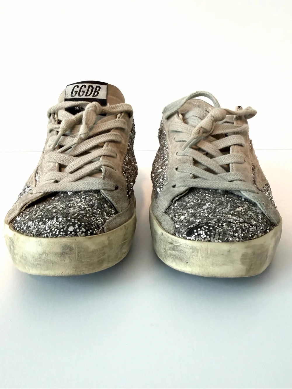 Golden Goose Super-Star Glitter Sneakers, Size 36 (US 7)